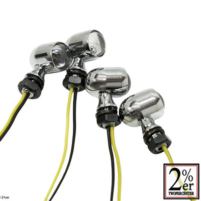 Approved Star Beans Turn Signals Set of 4 Chrome (2%er Original)