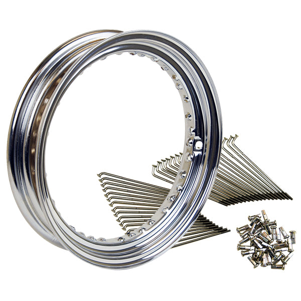 16 inch Kit MT Chrome Steel Spokes DS400/DSC400 Rear