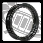 [廃版] 16インチスチールリム　36穴　16-MT3.00　ブラック