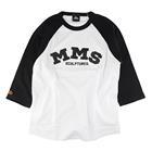 MMS RAGLAN! 3/4 SLEEVE /ホワイトxブラック /XL-size