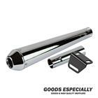 REVERSE CONE MEGAPHONE MUFFLER  クローム  for SR400/500(78-'08') - GOODS ESPECIALLY