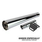 RACING MEGAPHONE  MUFFLER  クローム  for SR400/500(78-'08') - GOODS ESPECIALLY