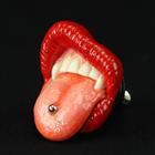 BRATTY LIP NumberBolt /Tongue Piercing /レッド
