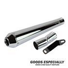 REVERSE CONE MEGAPHONE MUFFLER  クローム  for 250TR(02'-06') - GOODS ESPECIALLY