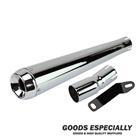 SHORT CONE MEGAPHONE MUFFLER  クローム  for 250TR(02'-06') - GOODS ESPECIALLY