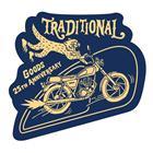 "TRADITIONAL" STICKER - ブルー