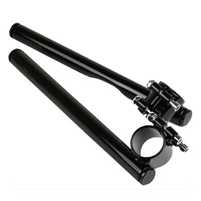 [廃番] セパレートハンドル　25.4mm/φ39　ブラック　ディンプル付き