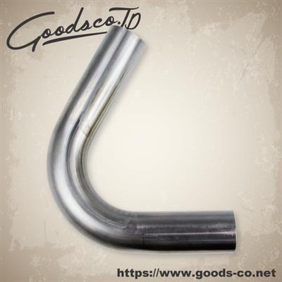 [廃番] マフラー用曲げパイプ　スチール　φ45×1.6　R75-120°