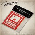 STICKER　"FRAGILE"　RED　10枚セット