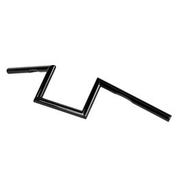 6インチZバー　ブラック　ディンプル付き　25.4mm