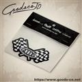 STICKER　"MGG CHECKER FLAG"　BK/WH