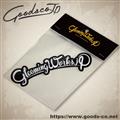 STICKER　"GLEAMING WORKS"　BK/WH