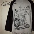 [廃番] "BADASS" RAG 3/4SLEEVE - BK/GR　Mサイズ[販売終了]