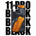 Stabilized wood - iphone11pro Black - Dailyfuncase