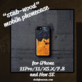 Stabilized wood - iphone11pro Black - Dailyfuncase