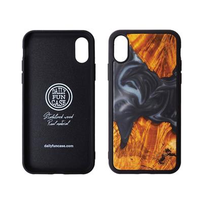 Stabilized wood - iphoneX/XS Black - Dailyfuncase