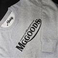 MGGOODS Smiles 8.8oz CREW /GRAY /S-size