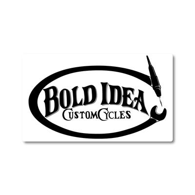 STICKER "BOLD IDEA" WH/BK