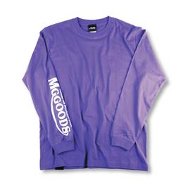 MGGOODS Smiles L/S TEE /Purple /XL-size