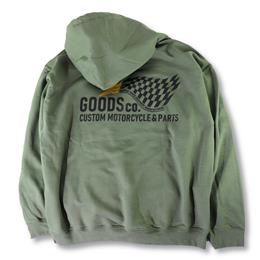 [SOLD] GOODS Thunderbird HOODIE /Olive /M-size