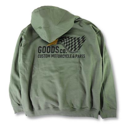 [SOLD] GOODS Thunderbird HOODIE /Olive /XL-size