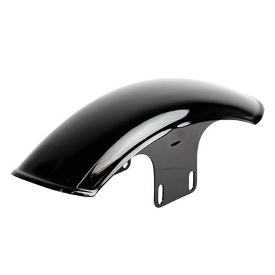 廃番　[未塗装品] タイトリブ フロントフェンダー　ショート　SR400/500(78'~Final)　黒塗装仕上げ