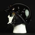 MORRIS Shorty helmet BLACK/Silver (Long fur)