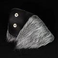 MORRIS Shorty helmet BLACK/Silver (Long fur)