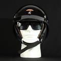 MORRIS Shorty helmet BLACK/DarkBrown (Short fur)