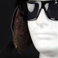 MORRIS Shorty helmet BLACK/DarkBrown (Short fur)