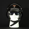 MORRIS Shorty helmet BLACK/Silver (Short fur)