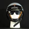 MORRIS Shorty helmet GRAY/Brown (Long fur)