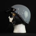 MORRIS Shorty helmet GRAY/Brown (Long fur)