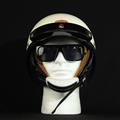 MORRIS Shorty helmet IVORY/Brown (Long fur)