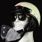 MORRIS Shorty helmet IVORY/Silver (Long fur)