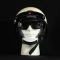 MORRIS Shorty helmet IVORY/Silver (Long fur)