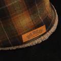 [廃番] ROBIN NECK WARMER /タータンチェック(ORANGE)&ブラウンファー[販売終了]