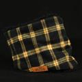 [廃番] ROBIN NECK WARMER /タータンチェック(YELLOW)&ブラックファー[販売終了]