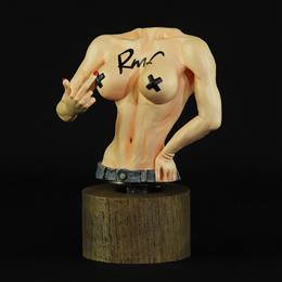 The girl raise middle finger to this rotten world - dashboard accessory /ver.Natural