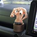 The girl raise middle finger to this rotten world - dashboard accessory /ver.Natural