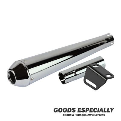 REVERSE CONE MEGAPHONE MUFFLER  クローム  for SR400/500(78-'08') - GOODS ESPECIALLY