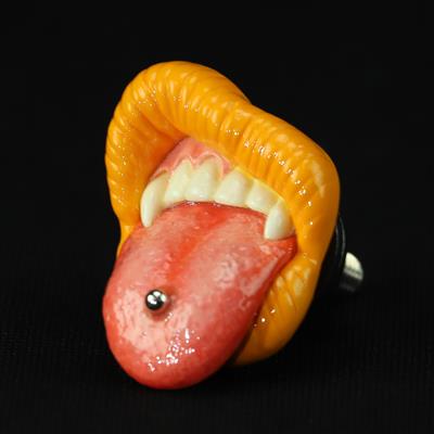 BRATTY LIP NumberBolt /Tongue Piercing /イエロー