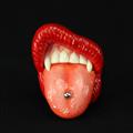 BRATTY LIP NumberBolt /Tongue Piercing /レッド