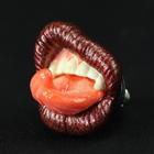 BRATTY LIP NumberBolt /Split tongue /バーレスクレッド