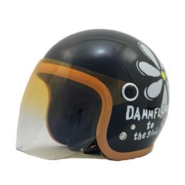 FLOWER HELMET /  PEARL BLACK