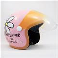 FLOWER HELMET /  PEARL PINK