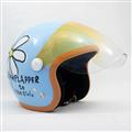 FLOWER HELMET /  PEARL BLUE