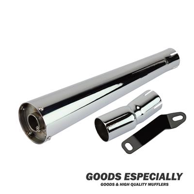 RACING MEGAPHONE  MUFFLER  クローム  for 250TR(02'-06') - GOODS ESPECIALLY