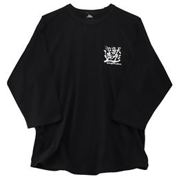 "WA"GLAN 3/4 SLEEVE /黒白 /XLサイズ