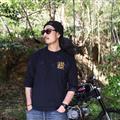 "WA"GLAN 3/4 SLEEVE /黒橙 /Mサイズ